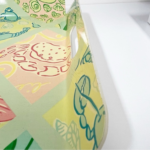 Vintage Lilly Pulitzer Patchwork Melamine Tray Large - Picture 9 of 12
